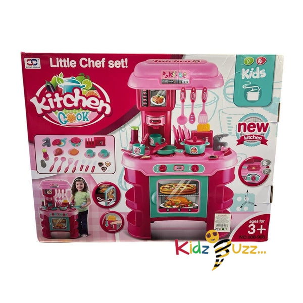 The Chef Kitchen cook set Pink Red Cooking Toddler Infant Baby Toy Gifts