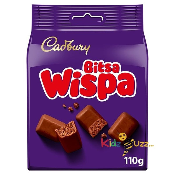 Cadbury Bitsa Wispa Chocolate Bag 110G Pack of 3