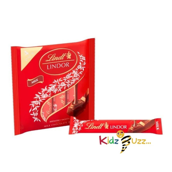 Lindt Lindor Milk Chocolate Bars Multipack 4 X 25g Pack Of 3