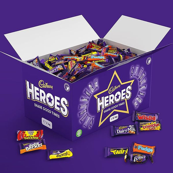 Cadbury Heroes Chocolate Bulk 2 kg Sharing Box - kidzbuzzz