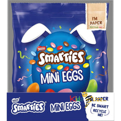 Smarties Mini Eggs, Smooth Milk Chocolate Easter Eggs Sharing Bag 13 x 80g