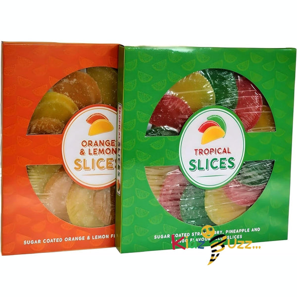 Jelly Slices Orange, Lemon, Strawberry, Pineapple & Mango Flavour 220 grams