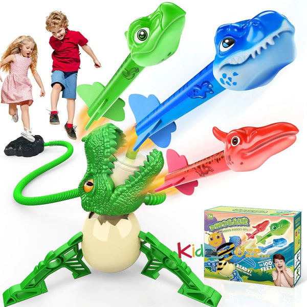 Dinosaur Toys for Kids, Garden Games Stomp Toy Rockets Toys