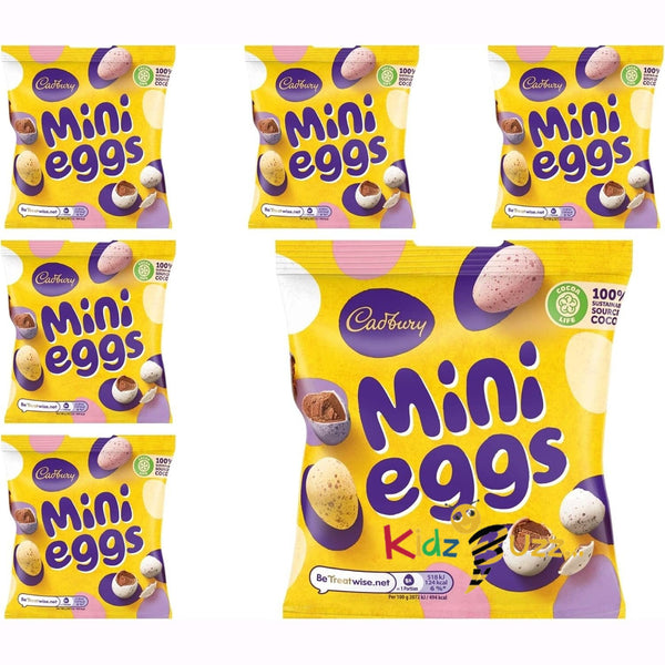 Cadbury's Mini Eggs - 80g Pack of 6 | Irresistible Milk Chocolate Treat for Easter