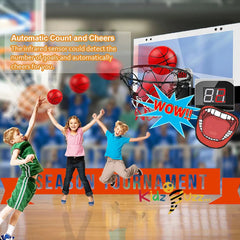 Basketball Hoop for Kids and Adults with Electronic Score Record