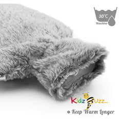 2L Hot Water Bottle with Soft Fleece Cover