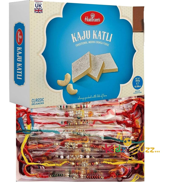 Rakhi Bundle, Haldiram's Sweet Box - Kaju Katli 300g, 1Pc Rakhi For Raksha Bandhan