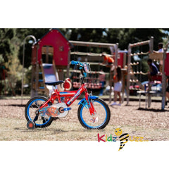 Huffy Spiderman 16 Inch Boys Bike - 5-7 Years - Red + Web Features