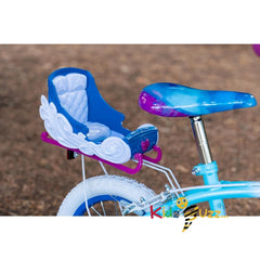 Huffy Frozen Girls Bike 14" for ages 3-5- Sky Blue & White with Enchanting Sleigh