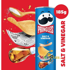 Pringles Salt &amp; Vinegar Sharing Crisps 185g x 3pcs