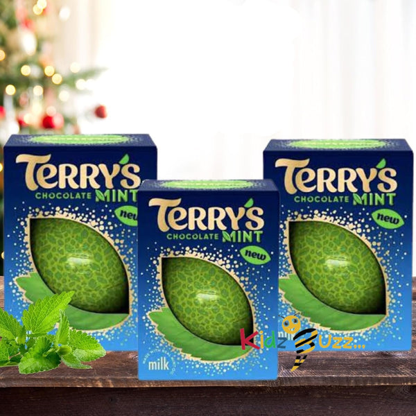 Terry's Chocolate Mint Ball 157g - Mint Flavour Milk Chocolate Gift Ball 3 Packs