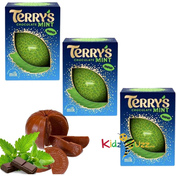 Terry's Chocolate Mint Ball 157g - Mint Flavour Milk Chocolate Gift Ball 3 Packs