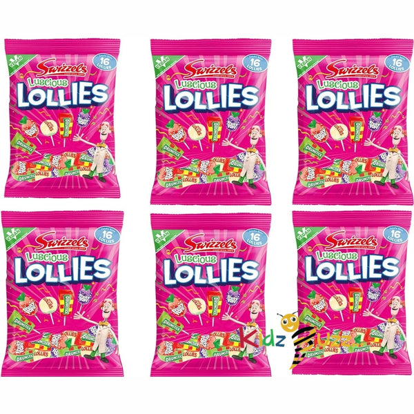 Swizzels Luscious Lollies 176g x 12pcs Drumstick, Fruti pop, Double lollies Mix Pack