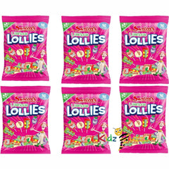 Swizzels Luscious Lollies 176g x 12pcs Drumstick, Fruti pop, Double lollies Mix Pack