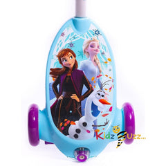 Huffy Disney Frozen Bubble Electric Scooter For Kids 3-5 Years 6v Battery Toy Ride On Scooter With Bubble Machine ft Anna, Elsa & Olaf, Blue