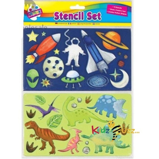 2 x Fun Animal Assorted Stencil Set 2 Pack