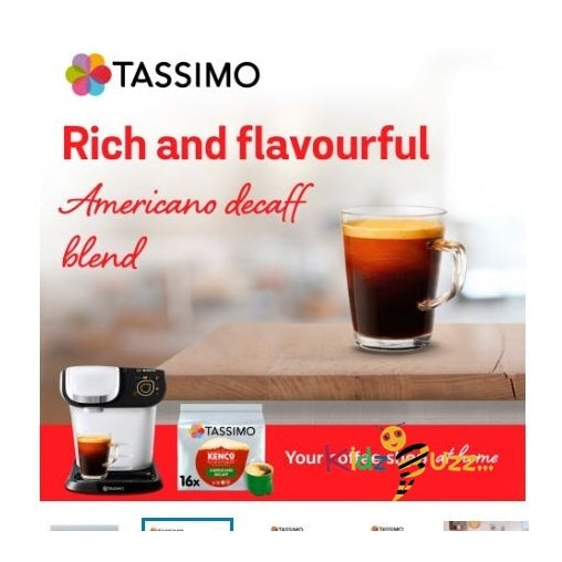 Tassimo Kenco Americano Decaff Pods X16 104G