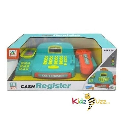 18Pcs Children's Toy Cash Register, For 3 years Above Cash Register Till
