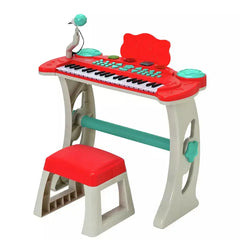 Chad Valley Keyboard Stand and Stool - Red - kidzbuzzz