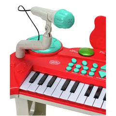 Chad Valley Keyboard Stand and Stool - Red - kidzbuzzz