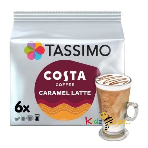 Tassimo Costa Caramel Latte Coffee Pods X6 203.4G