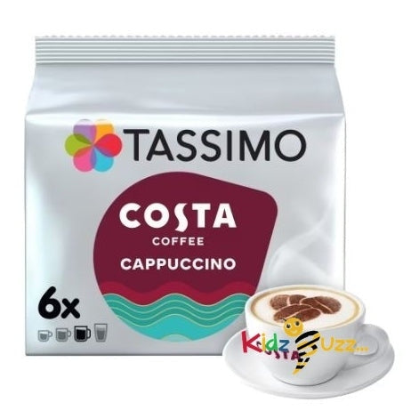 Tassimo Costa Cappuccino Pods 6 Pack 210G