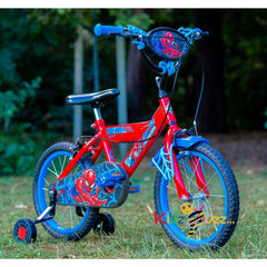 Huffy Spiderman 16 Inch Boys Bike - 5-7 Years - Red + Web Features