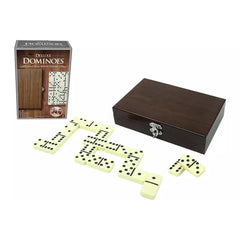 Craftsman Wood Veneer Deluxe Dominoes Game