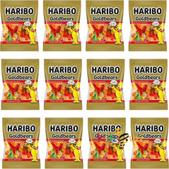 HARIBO Goldbears Gummy Bears – Assorted Fruit Flavors 140g Pack of 12