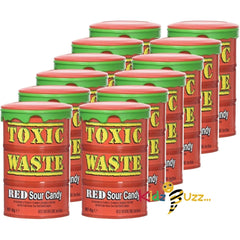 Toxic Waste Sour Candy Red Drum 42 g Pack of 12