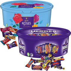 Cadbury Christmas Hamper Gifts - Heroes, Roses, Selection Box, Candy Cartons