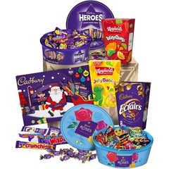 Cadbury Christmas Hamper Gifts - Heroes, Roses, Selection Box, Candy Cartons