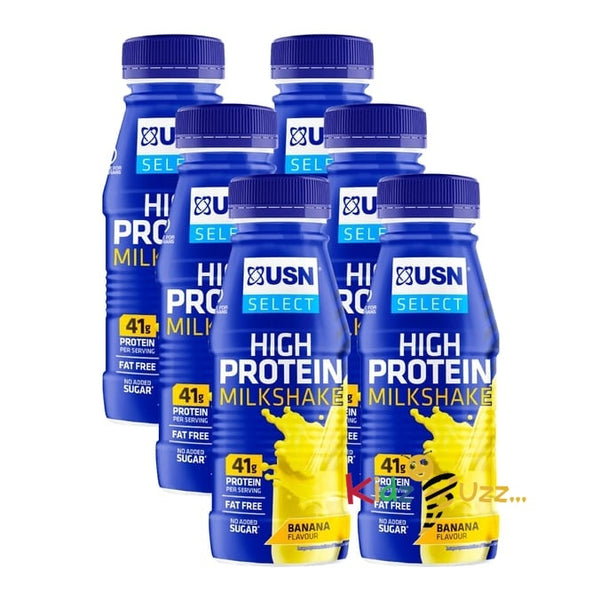 USN Select High Protein Milkshake - Banana 6 x 500ml
