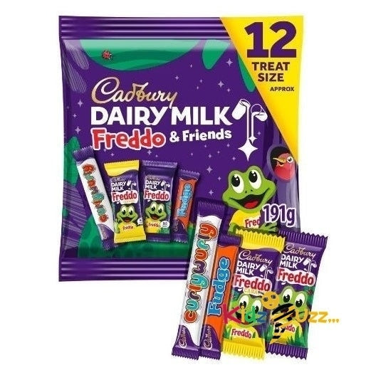 Cadbury Dairy Milk Freddo & Friends Treat Size Chocolate Bars Multipack 12Pcs X 191g