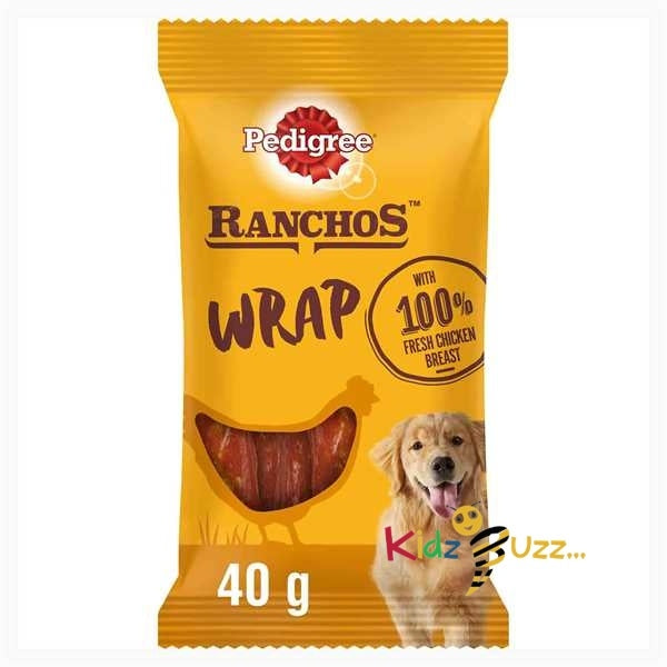 PEDIGREE Ranchos Wrap Dog Treats with Chicken - 40g X12