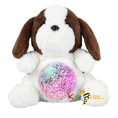 Charlie The Puppy With Light Soft Toy Magic Belly Bear