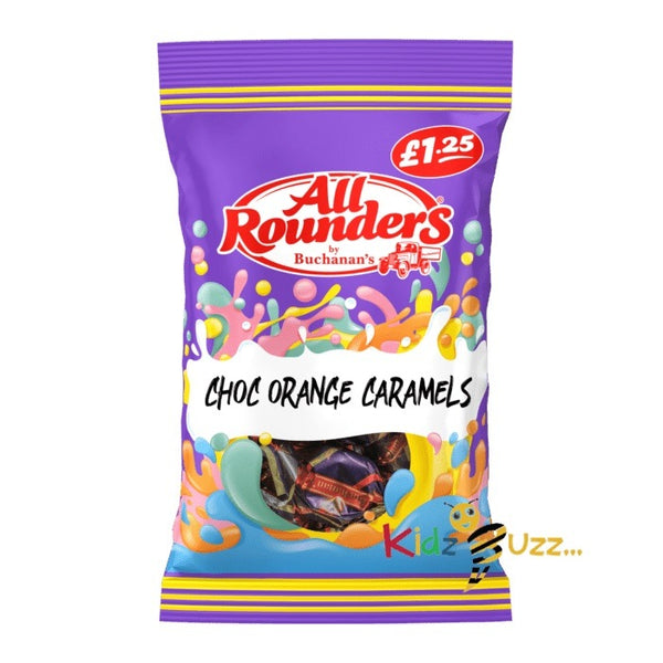 All Rounders Choc Orange Caramels 12X 110g Tasty Treaty - kidzbuzzz