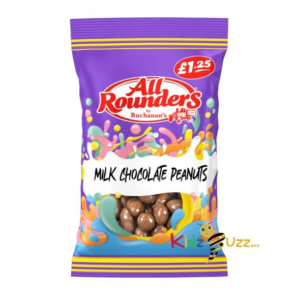 All Rounders Chocolate Peanuts 12X 110g Tasty Treaty - kidzbuzzz