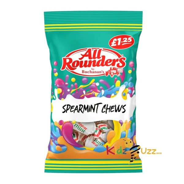 All Rounders Spearmint Chews 12X 110g Tasty Treaty - kidzbuzzz