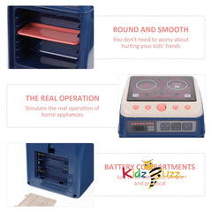 Kids Microwave Oven Toy Role Play Kitchen Set