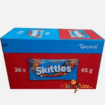 Skittles Tropical Flavoured Fruit Candy Sweets 45g x 36 Bags Candy