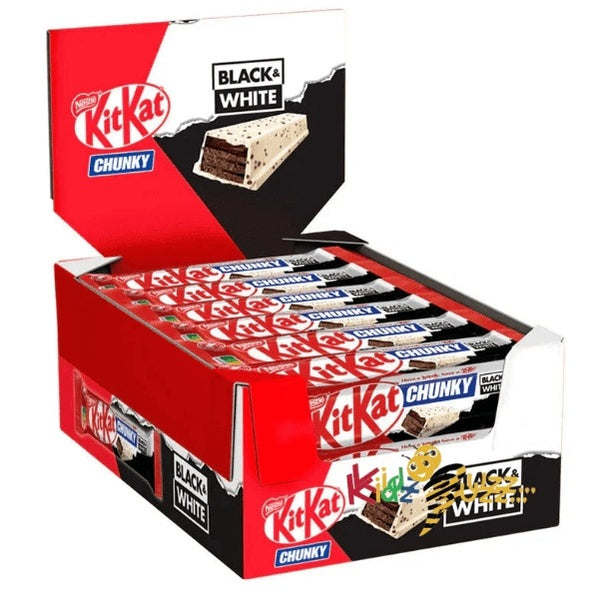 Nestlé Kitkat Chunky Black & White Single Bar 24 x 42 g