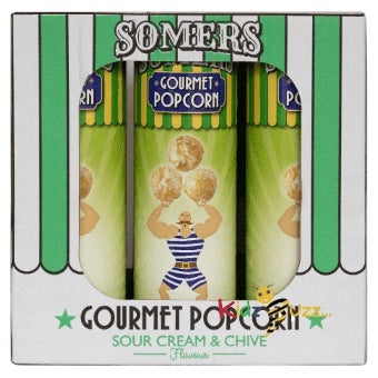 Somers Gourmet Popcorn Sour Cream & Chive Flavour 6x 70g e Popcorn