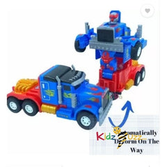 Robot Deform Truck Bump & Go Action 2 in 1 with 3D Lights and Music Truck Toy for Kids