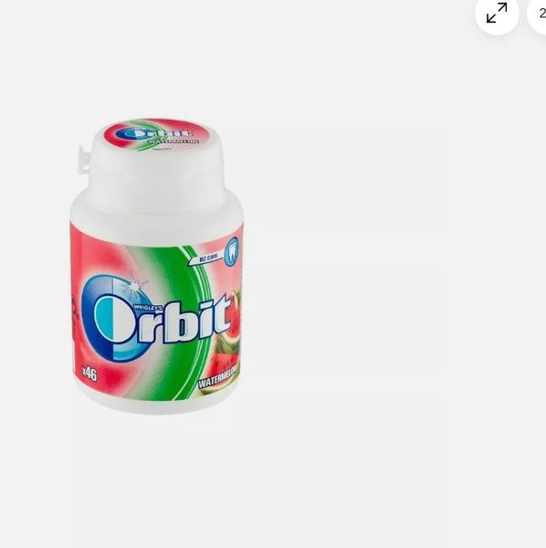 WRIGLEY'S ORBIT WATERMELON 12 × 46 Chewing Gum Tub Clean And Fresh Delicious And Tasty