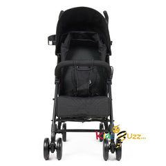 Puggle Litemax Pushchair Stroller with Raincover and Cup Holder - Storm Black