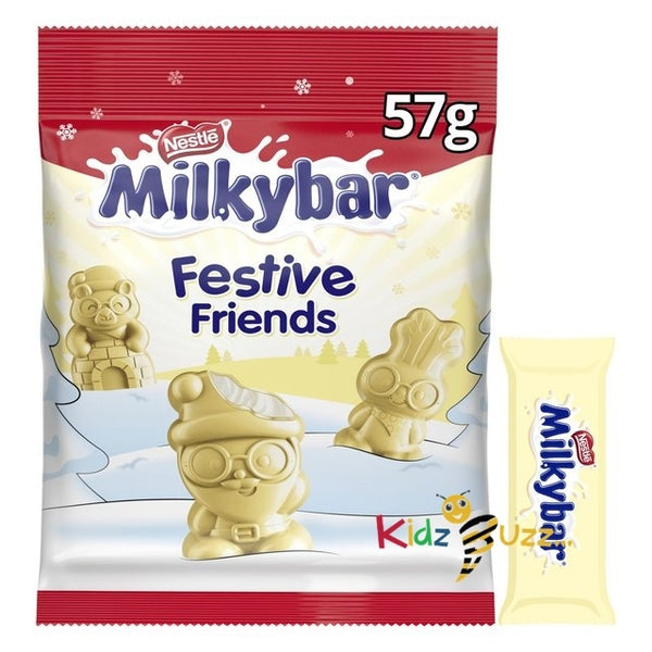 Milkybar White Chocolate Festive Friends Bag 57G Pack OF 5