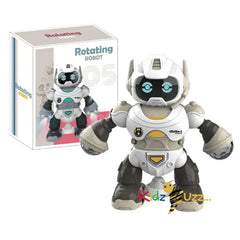 Rotating Robot Musical Cartoon Toy For Kids