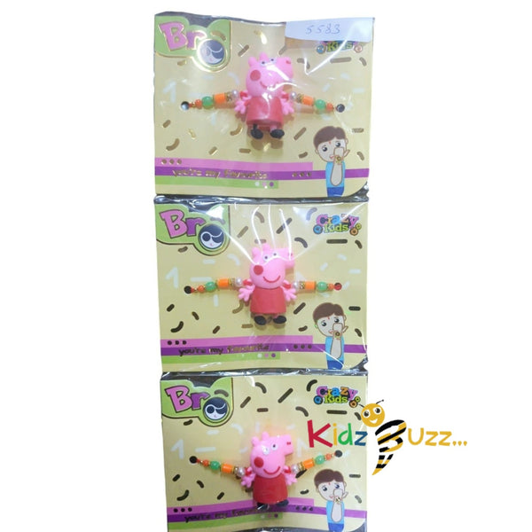 Kids Rakhi 5583 - Peppa Pig Rakhi For Raksha Bandhan