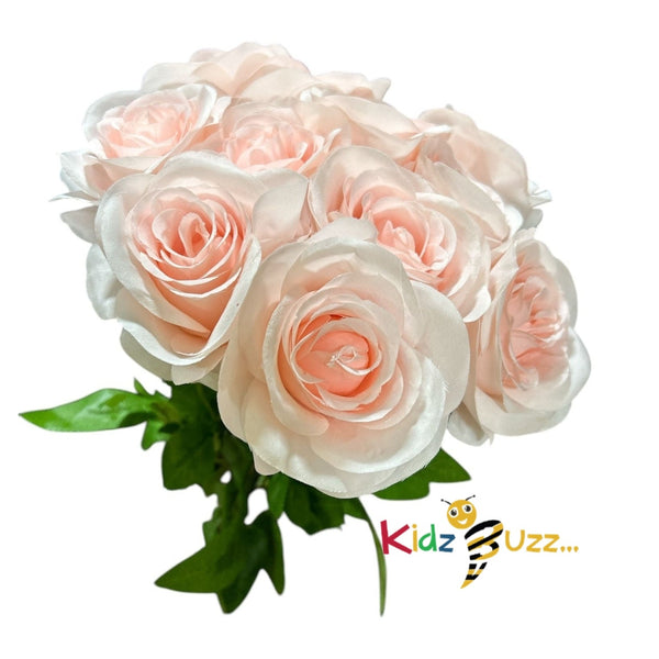 White Rose Artificial Flowers Bouquet Wedding Home Christmas Vallentines Special